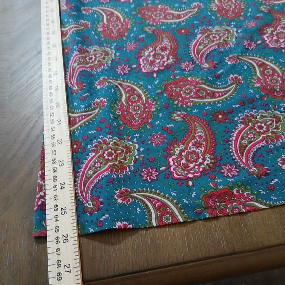 Emery Rose Slip Dress Blue Paisley Sz Xl Polyester  Spaghetti Straps - Picture 7 of 8